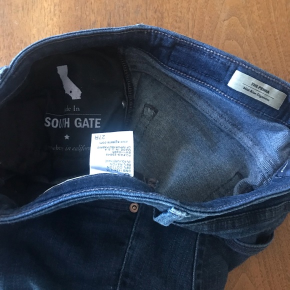 AG Adriano Goldschmied The Prima jeans. Mid-rise waist. Size 27R - Picture 8 of 14